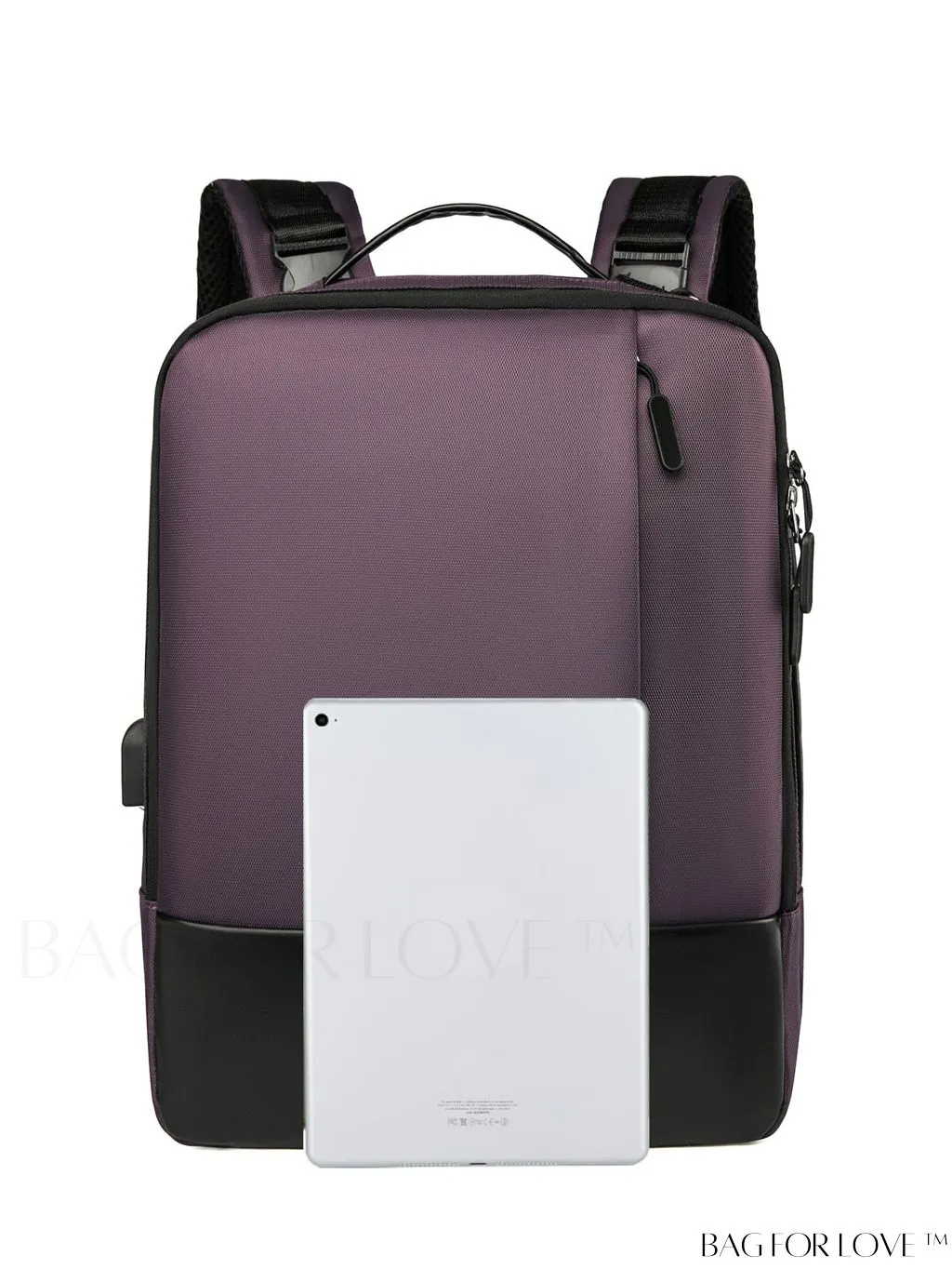 BagForLove - Professional USB Business Laptop Backpack in Solid Minimalist Design