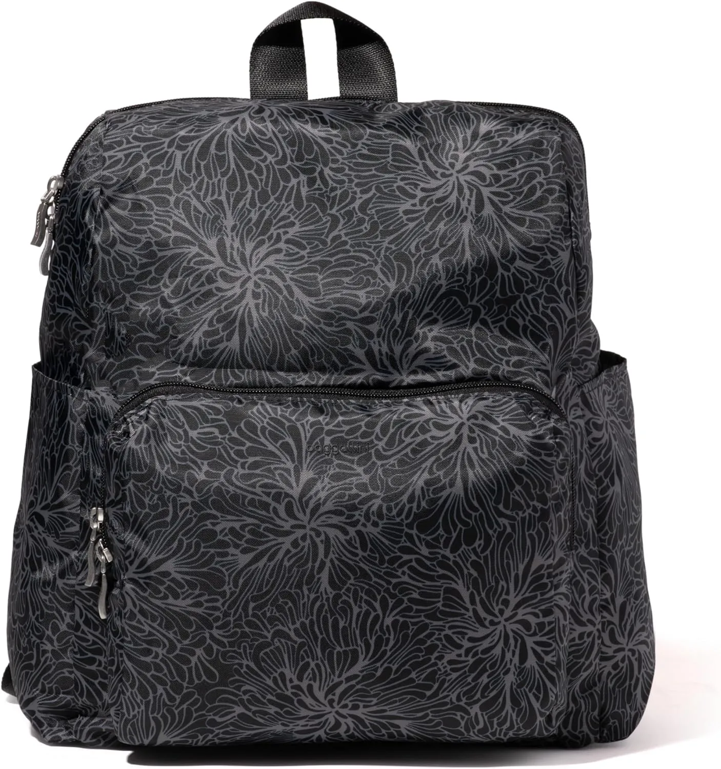 Baggallini Women's Carryall Packable Backpack, Midnight Blossom