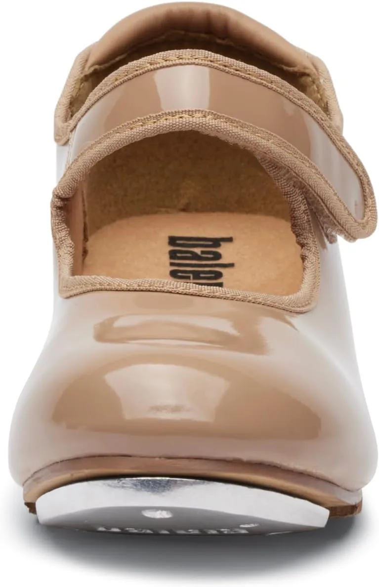 Balera No-Tie Patent Tap Shoe for Girls Perfect for Dance