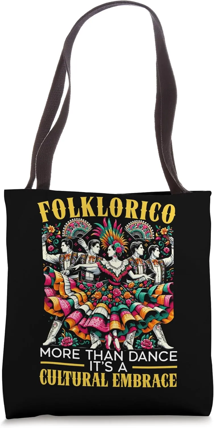 Ballet Folklorico Dancer Mexico Traditional Mexican Dance Tote Bag