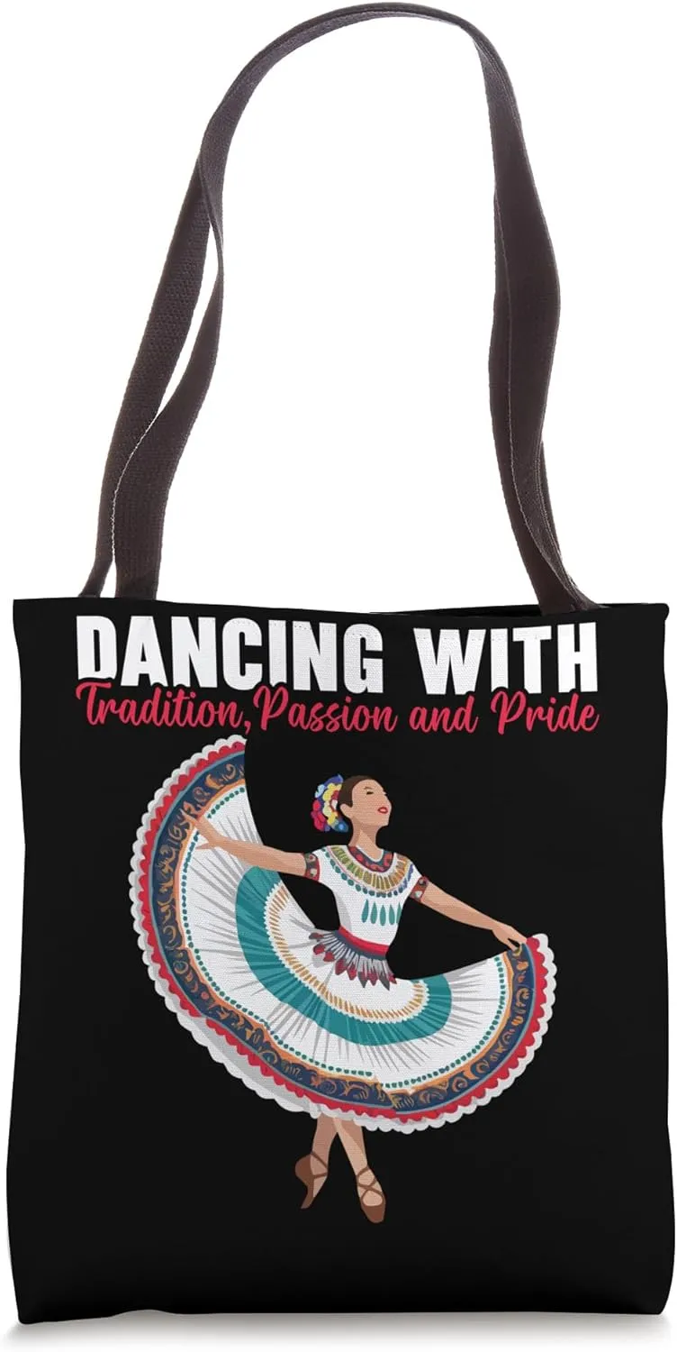 Ballet Folklorico Dancer Mexico Traditional Mexican Dance Tote Bag