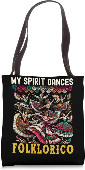 Ballet Folklorico Dancer Mexico Traditional Mexican Dance Tote Bag