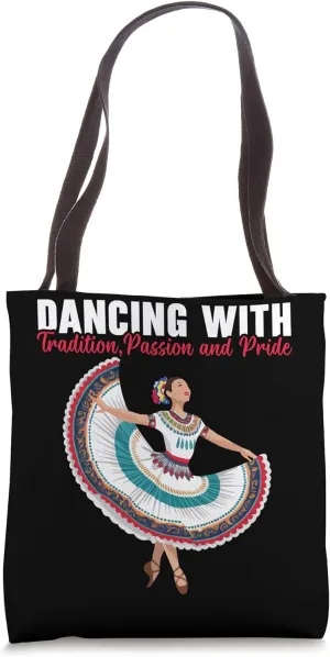 Ballet Folklorico Dancer Mexico Traditional Mexican Dance Tote Bag