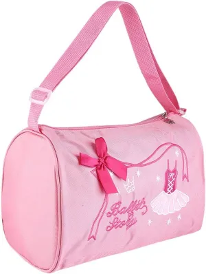 Ballet Shoe Bag, Nylon Cloth Dance Shoe Bag with Adjustable Strap Kids Bag Girls Dance Bags for Little Girls with Zipper Girls Dance Bags for Little Girls