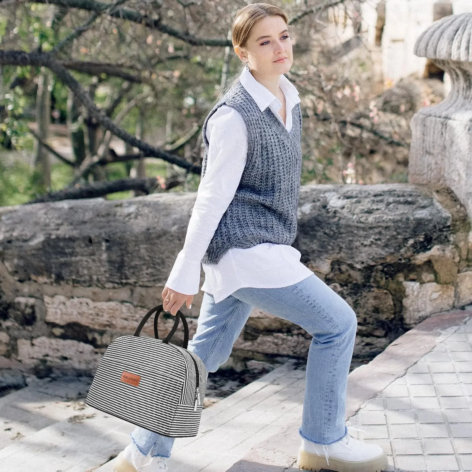 BALORAY Lunch Bag for Women Men Insulated Lunch Box for Adult Reusable Lunch Tote Bag for Work, Picnic or Travel