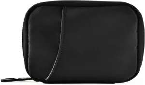 Basic Travel Pill Case 7 Day Pill Organizer Black Pill Case Portable Weekly Pill Box Bag Container Vitamin Supplement Holder with Zipper for Family Business