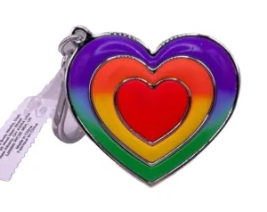 Bath Body Works Hand Sanitizer Holder Rainbow Heart, 1 Count (Pack of 1)