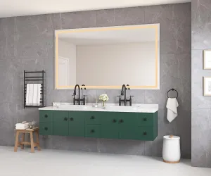 Bathroom led Mirror is Multi Functional and Each Function is Controlled by a Smart Touch Button.