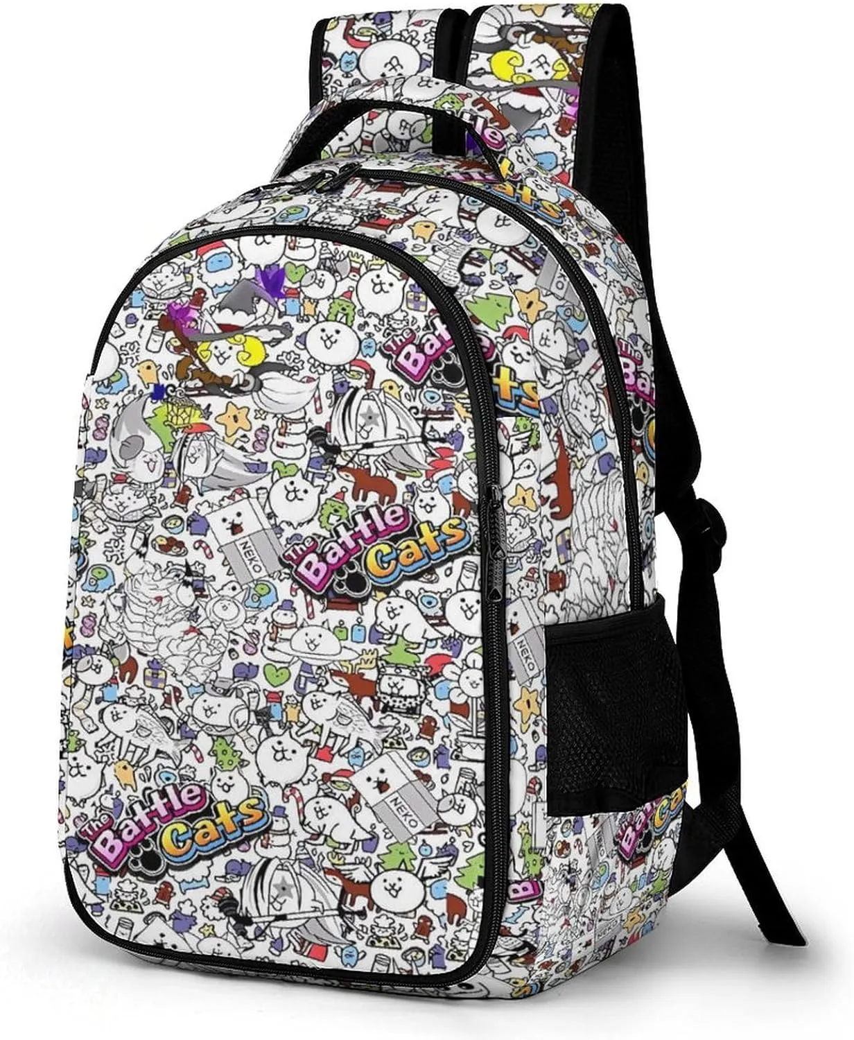 Battle-Cats Lightweight Casual Travel Backpack - Laptop Backpack for Men, Women | Modern Book Bag for College, School And High School Teens One Size