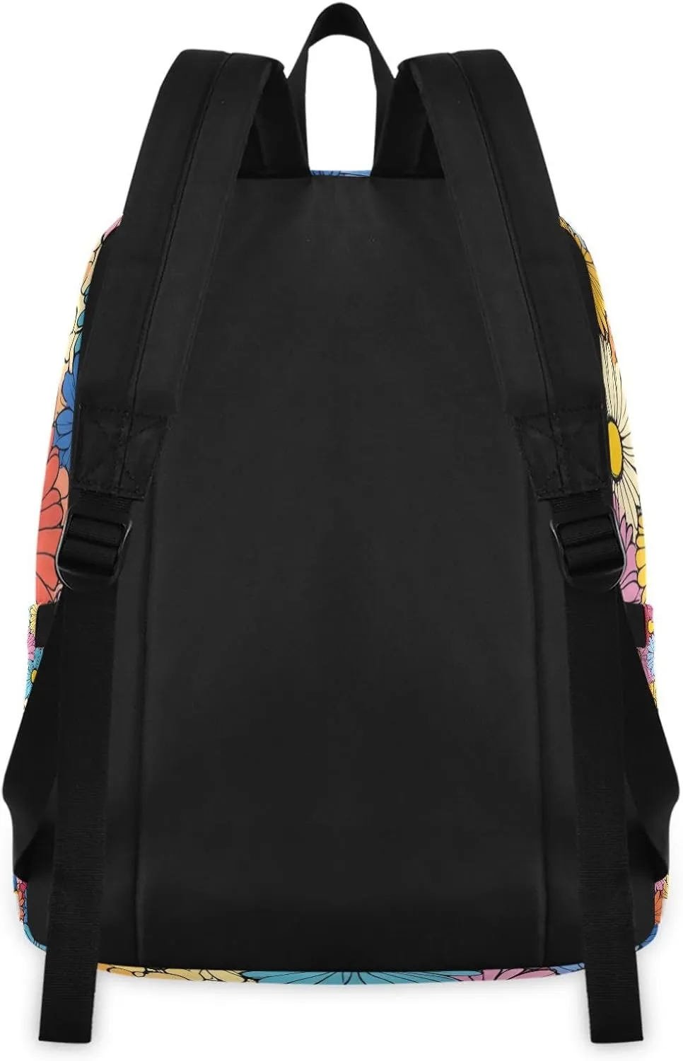 Beautiful Daisy Flower Backpack Set with Lunch Bag for Girls Boys Elementary Primary School Kids Lightweight Daypack Set
