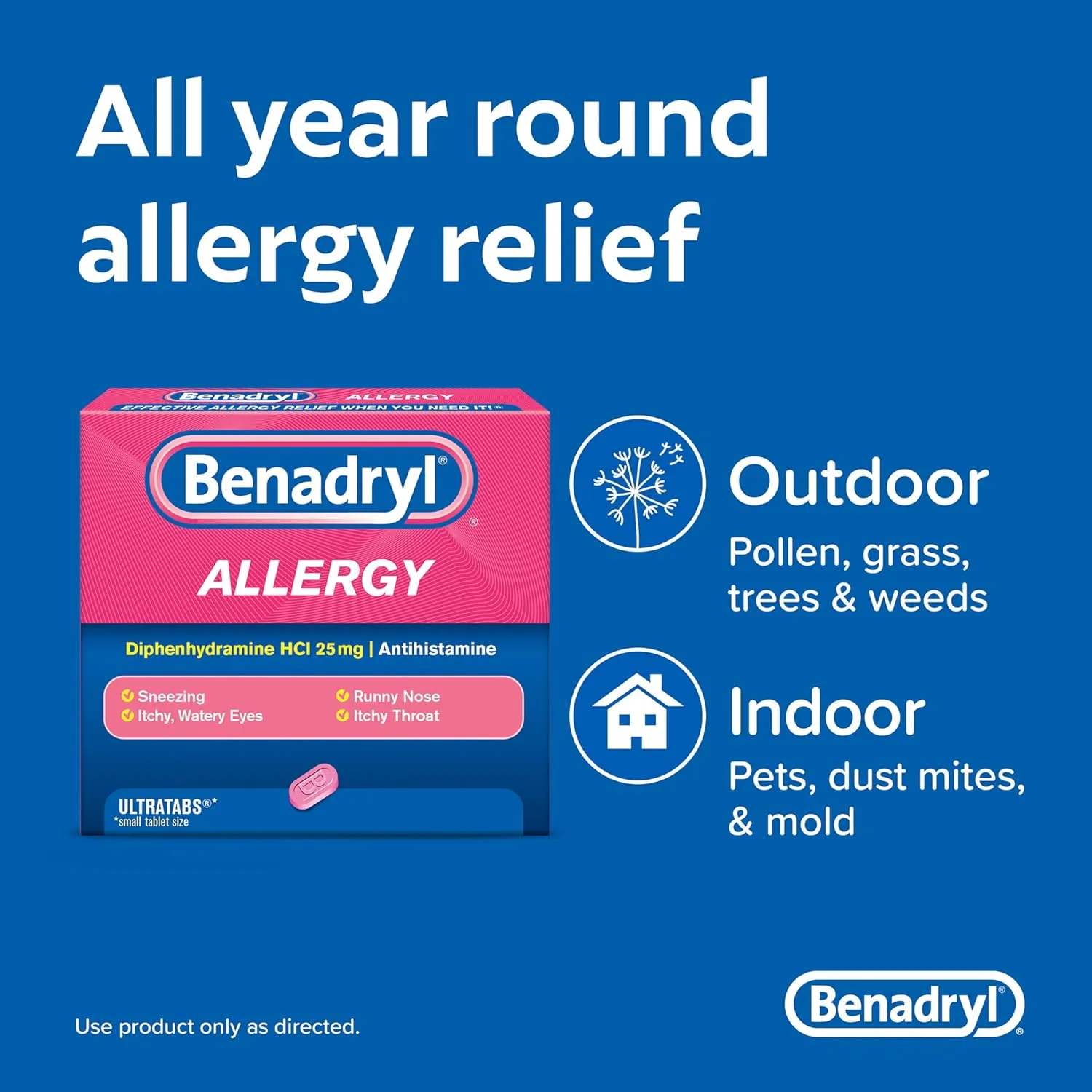 Benadryl Allergy ULTRATAB 60X2 DISPENSIT