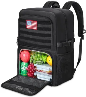BERTASCHE Lunch Backpack, Work Backpack with Insulated Cooler Lunch Box 17.3 inch Laptop Backpack for Men Women, TSA Large Daypack for Commuter College Travel Picnic