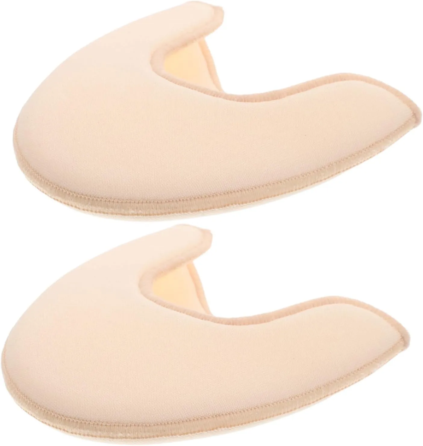 BESPORTBLE 1 Pair Ballet Foot Protectors Shoes for Women Half Finger Toe Pad Toe Pads Soccer Toe Protection Ballet Stuff Toe Cushions for Shoes Heel Pads for Shoes Cloth Beige