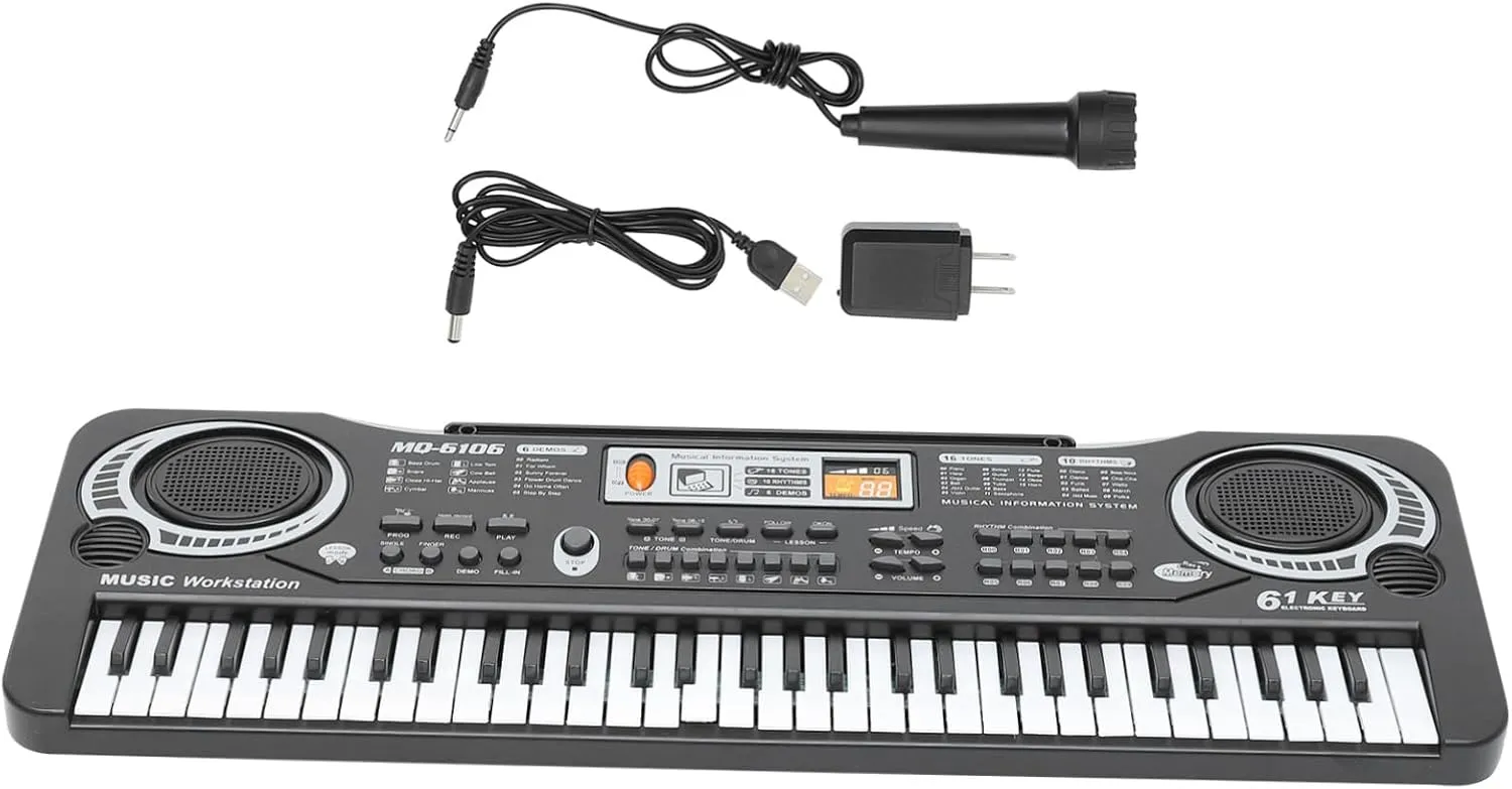 BESPORTBLE 1Set Piano Keyboard Educational Multi Functional Key Electronic Piano Instrument for Design Music Plaything Plug