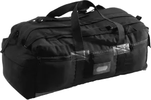 Black Israeli Military Mossad Tactical Duffle Bag – Heavy-Duty Army Travel Duffel Backpack with Straps