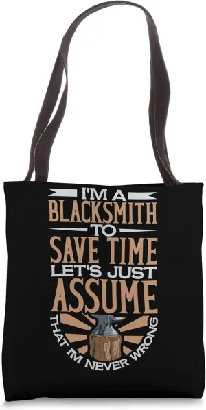 Blacksmith Metal Worker Bladesmith Metalworking Tote Bag