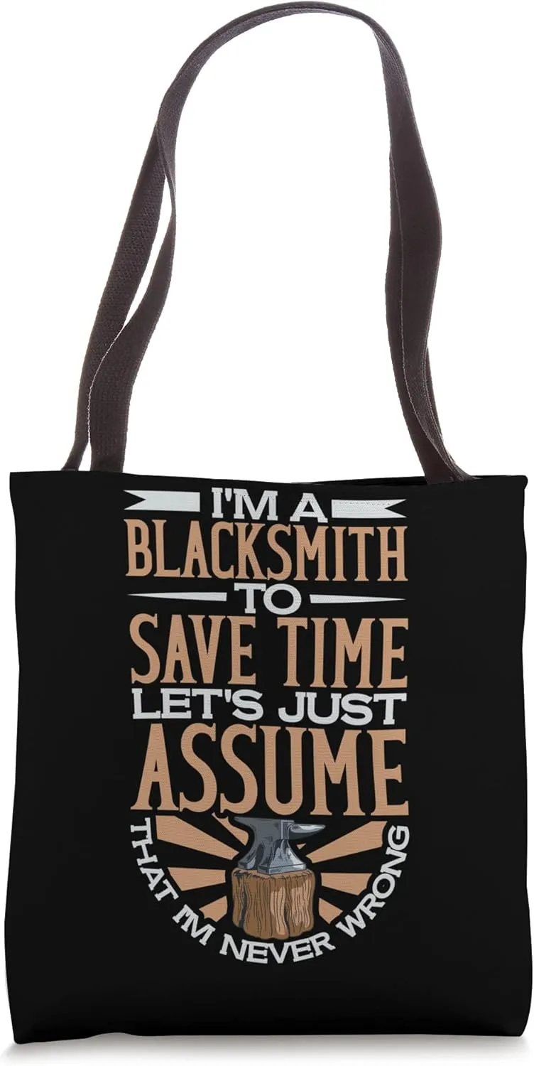 Blacksmith Metal Worker Bladesmith Metalworking Tote Bag