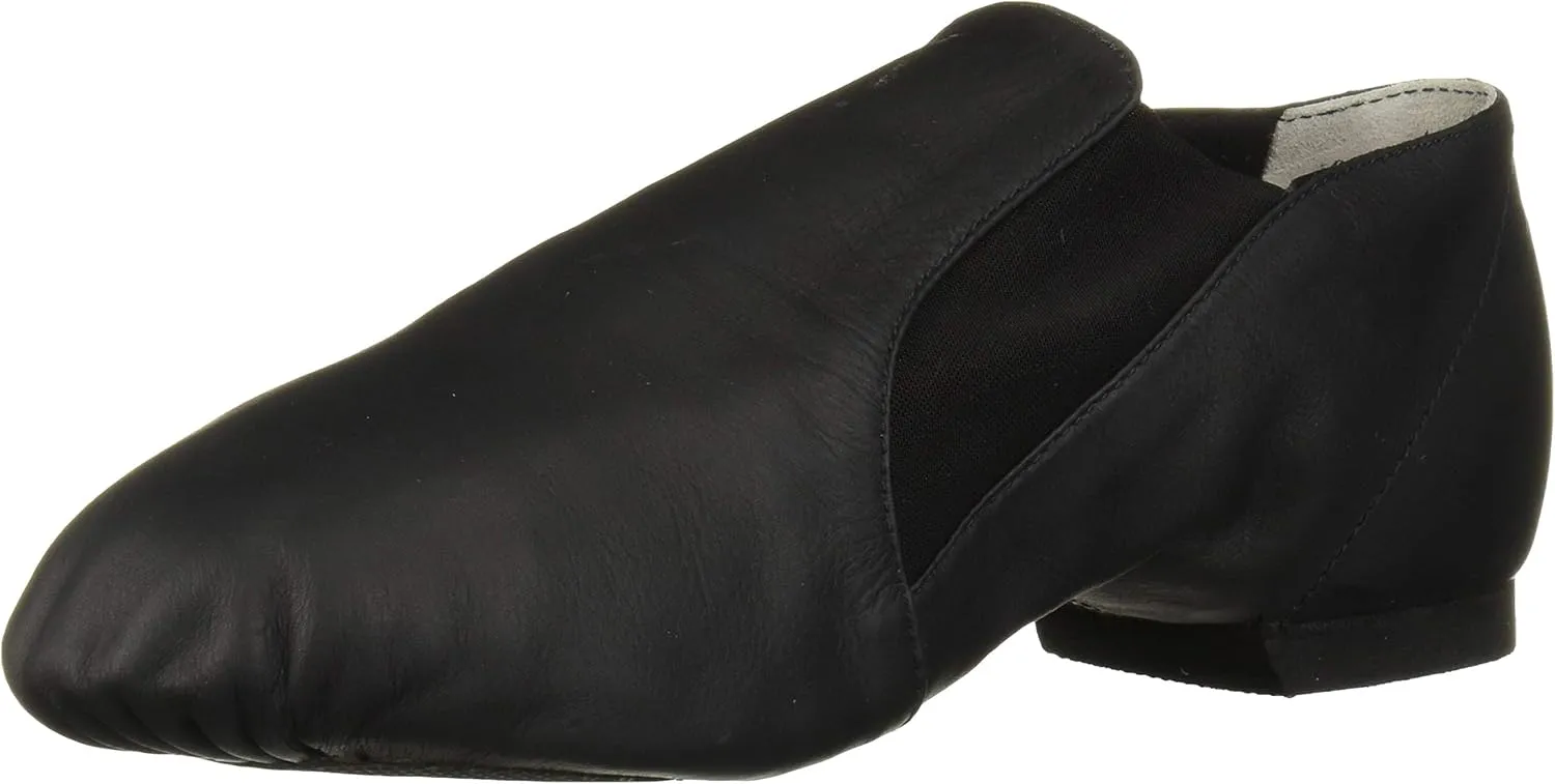Bloch Dance Women's Elasta Bootie Leather and Elastic Split Sole Jazz Shoe