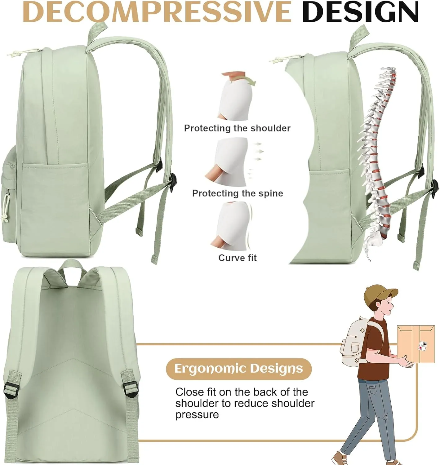 Bluboon Backpack for School Kids Backpack Girls Bookbag Laptop Backpack Gifts for Women
