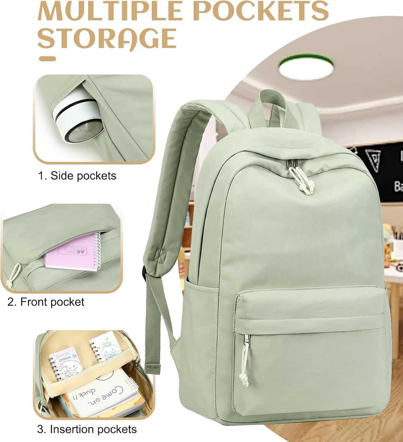 Bluboon Backpack for School Kids Backpack Girls Bookbag Laptop Backpack Gifts for Women