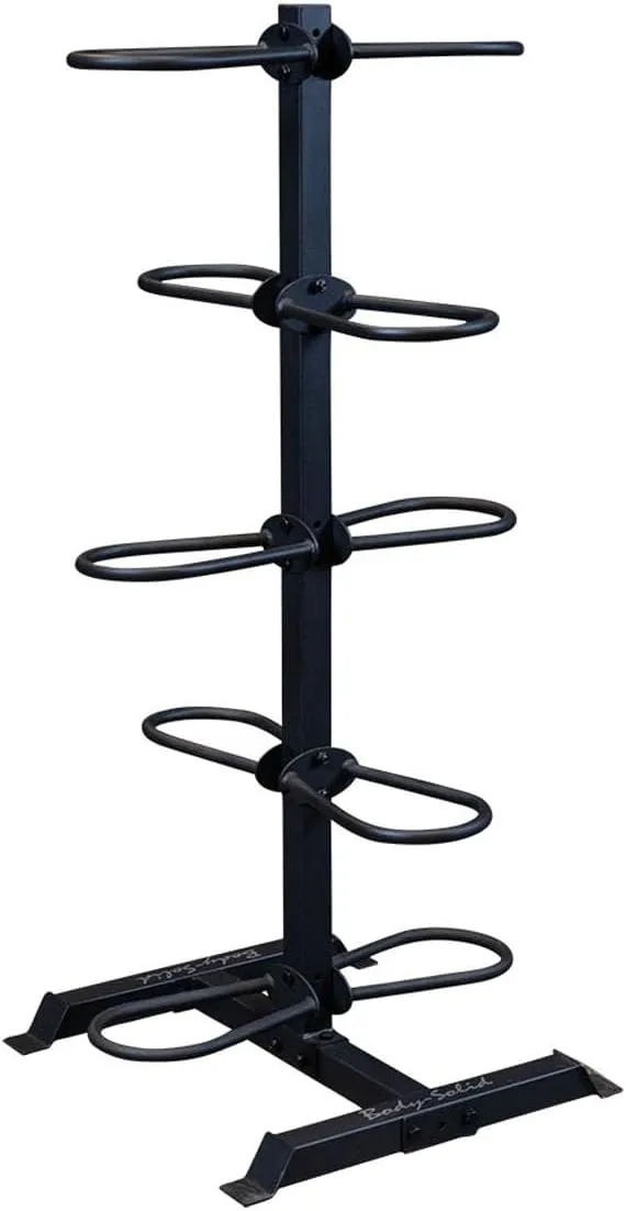 Body-Solid Vertical Stand for Medicine Ball, Wall Ball, Exercise Ball, Slam Balls, Dual Grip Medicine Balls, Sand Balls, 10 Balls Rack Capacity with Diameter Up to 16 inches