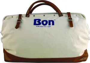 Bon Tool Canvas Tool Bag Heavy-Duty Leather Bottom 24"