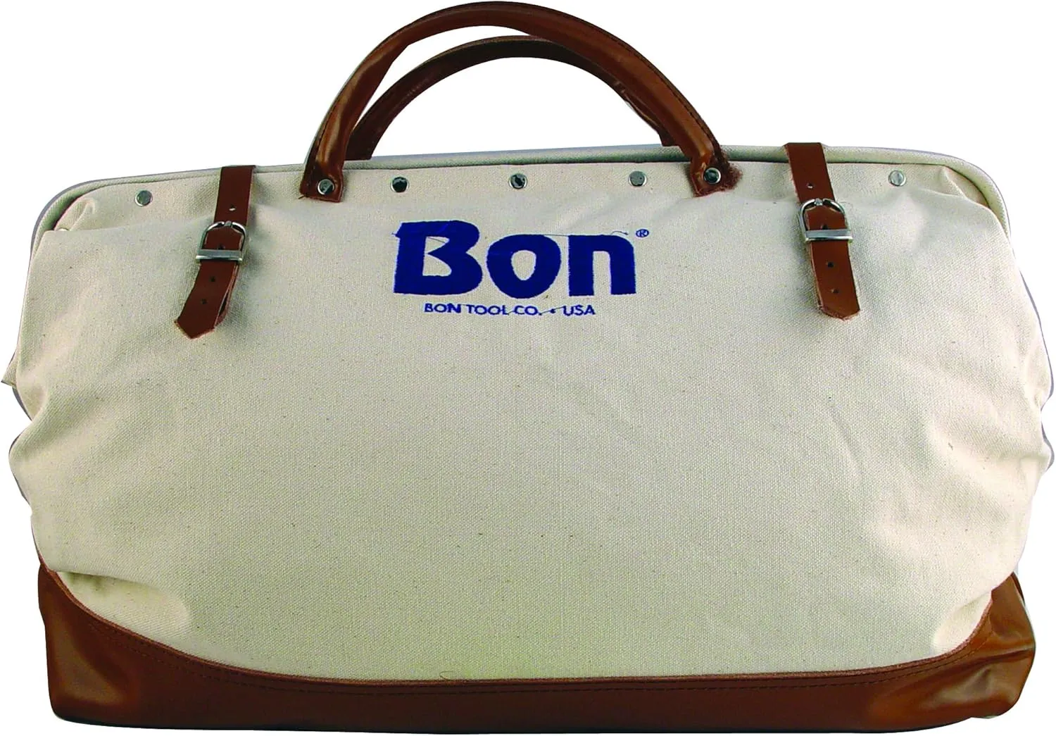 Bon Tool Canvas Tool Bag Heavy-Duty Leather Bottom 24"