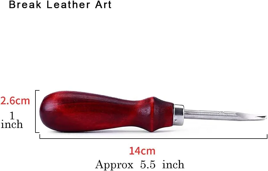 Break Leather Art 5 Pieces of Edge Leather Beveler Cut Craft, Edge Grinding kit，Bevel Leather Skating Tool,Leather Process Sharp Edge Cutting for Bevel (1.6mm，1.4mm, 1.2mm, 1.0mm,0.8mm)(5 Pieces)