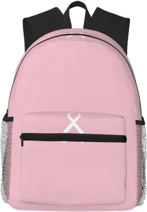Breast Cancer Awareness Lightweight Packable Backpack Travel Casual Hiking Daypack Foldable Backpack For Men Women