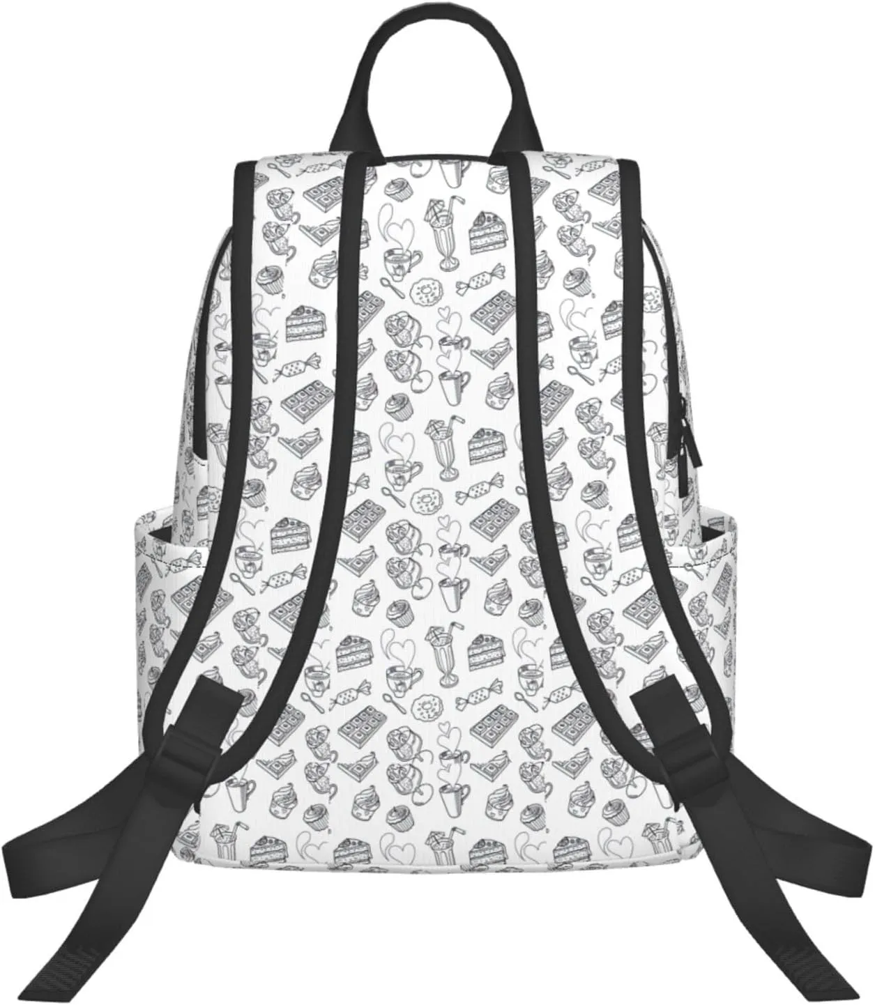 BREAUX Afternoon Tea Print Simple And Lightweight Leisure Backpack, Men'S And Women'S Fashionable Travel Backpack