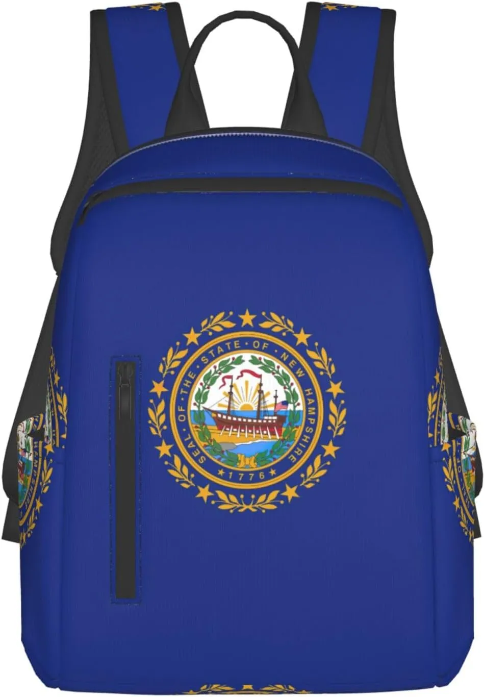 BREAUX New Hampshire state flag Lightweight Backpack Travel Shoulder Bag Laptop Backpack High Density Twill Composite Fabric