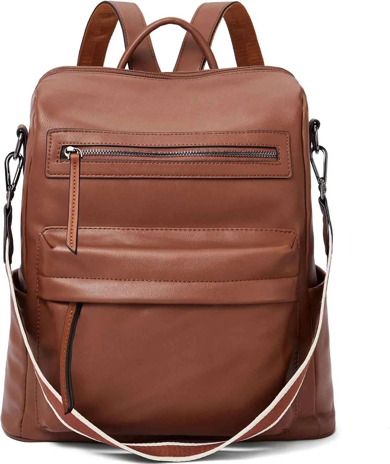 BROMEN Backpack Purse for Women Fashion Leather Designer Travel Large Ladies Shoulder Bags