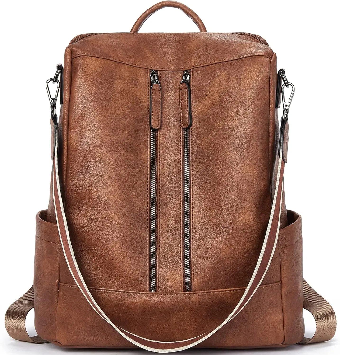BROMEN Backpack Purse Leathe Backpack for Women Anti-theft Bookbag Purse Fashion Shoulder Handbag Backpack Women