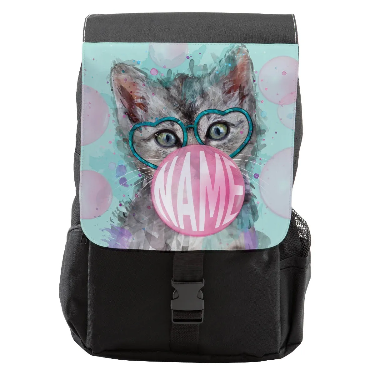Bubble Gum Kitten Personalized Backpack