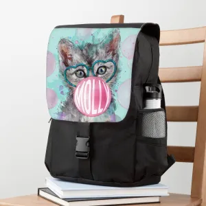 Bubble Gum Kitten Personalized Backpack
