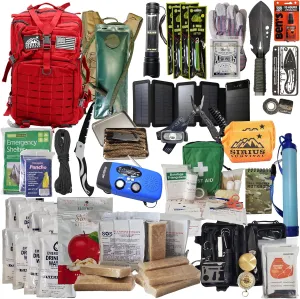 Bug Out Bag - Premium Bugout Backpack Pre-Packed Survival Kit - Ultimate 72 Hour Backpack Survival Kit - Comprehensive Survival Items - Go Bag Emergency