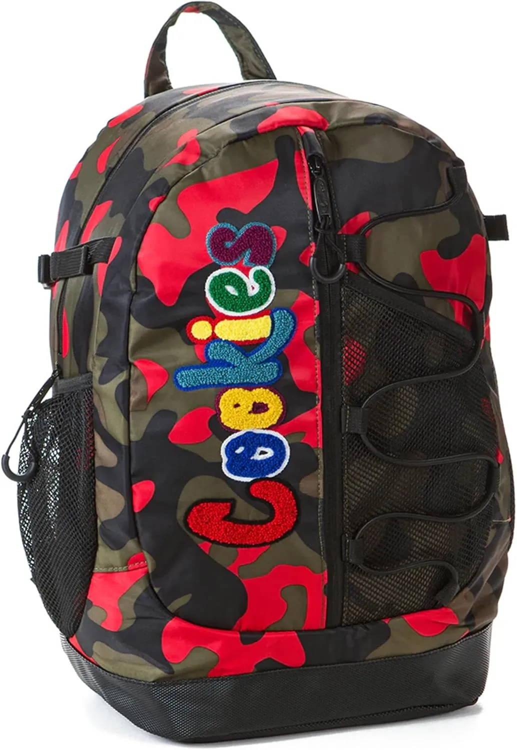 Bungee Smell Proof Backpack – Large Odorless Travel Backpack for Men & Women, Carry-On, Work, Stylish & Spacious Bag - Red Camo