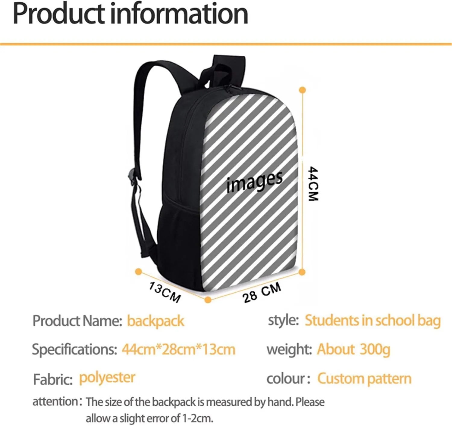 Buybai Aztec Backpack School 17 Inch Casual Daypack Kids Lightweight Cow Bookbags for Teenager Boys Girls
