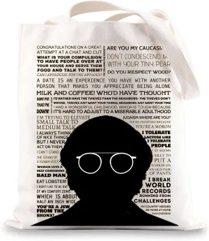 BWWKTOP David Tote Bag David Fans Inspired Gift Are You My Caucasian Larry David Shoulder Bag David Merch