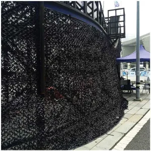 Camouflage Net Awnings Camouflage Net Mesh Net Blinds for Kids Room Army Militray Resistant Shooting Hunting Hide Camping Tents Shade Reusable for Sunshade Shelters ( Color : Black , Size : 4x6M )