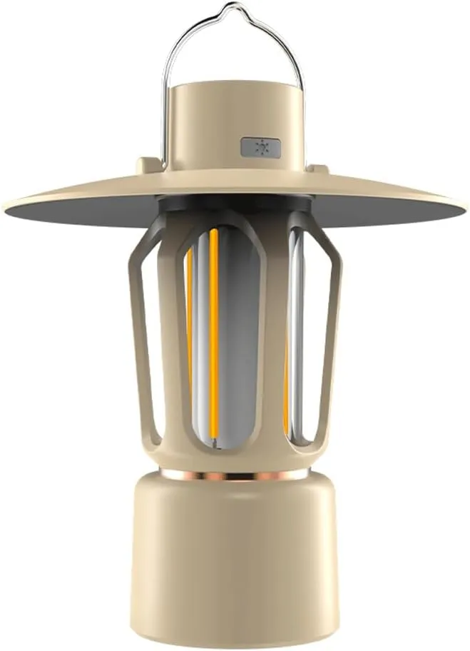 Camping Lantern COB LED Outdoor Light Portable with Stand Waterproof Hanging Tent Lamp Ideal for Hiking Emergency and Ambiance