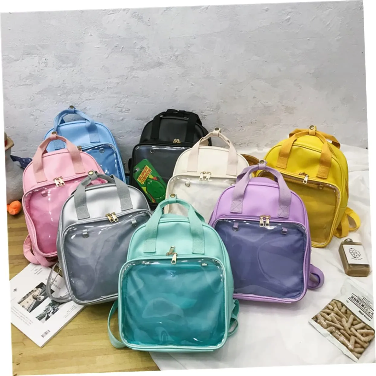 Candy Color Backpack Backpack for Shoulder Women Bag Yellow