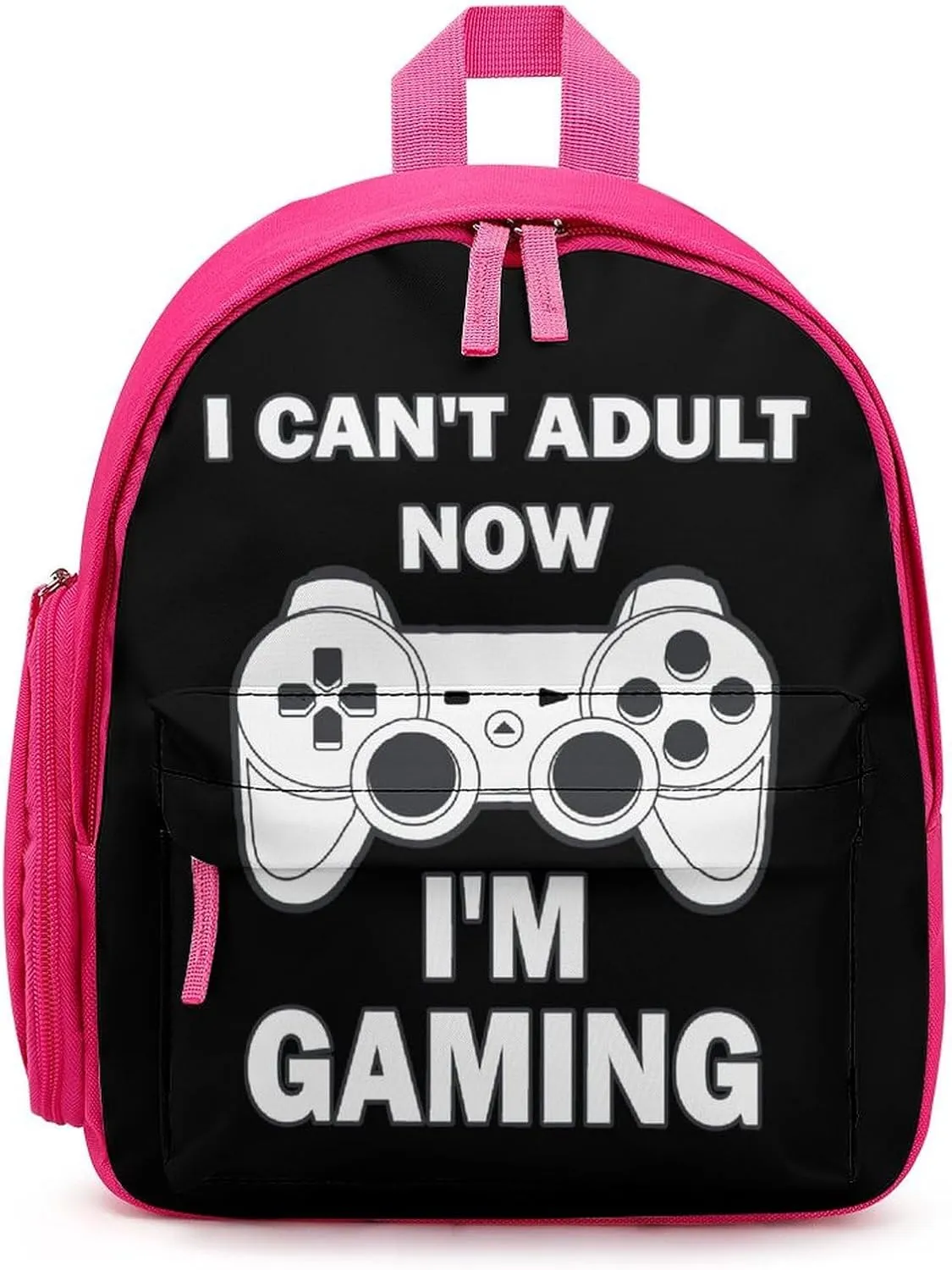 Can't Adult Now I'm Gaming Funny Travel Backpack Lightweight Shoulder Bag Casual Daypack for Daily Business for Women Men