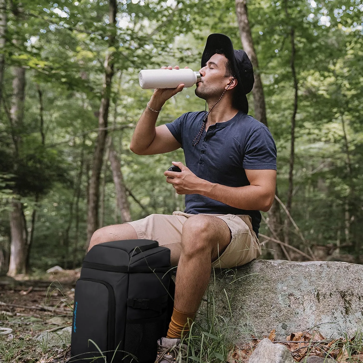 Capolo Cooler Backpack Insulated Leak Proof 36/45 Cans, Soft Camping Bacpack Cooler Thermal Bag Ice Chest, Portable Waterproof Travel Cooler Bag for Lunch Beach Picnic Shopping