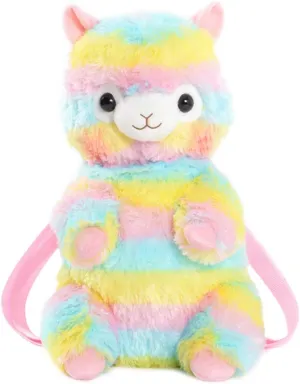 Cartoon Animal hamster squirrel backpack shoulder bag Rainbow Sheep Backpack panda backpack
