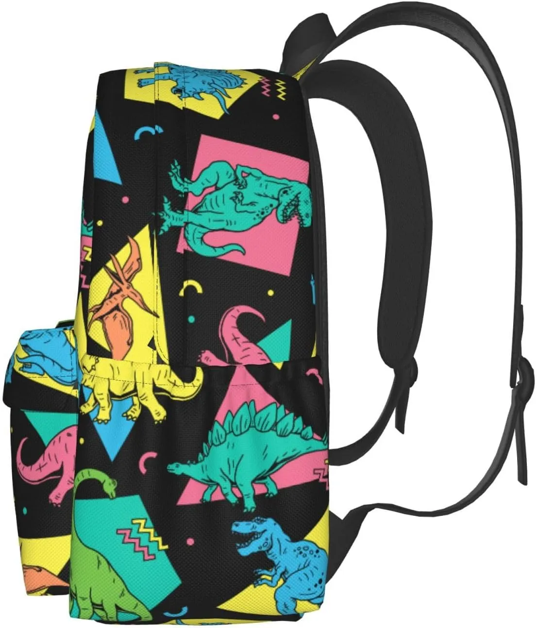 Cartoon Dinosaurs Large Capacity Backpack Lightweight Personalized Laptop Bag Tablet Travel School Bag with Multiple Pockets