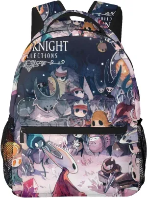 Casual Backpack Hollow_Dark_Knight Large Capacity Schoolbag Shoulders Bag Daypack For Adults And Children