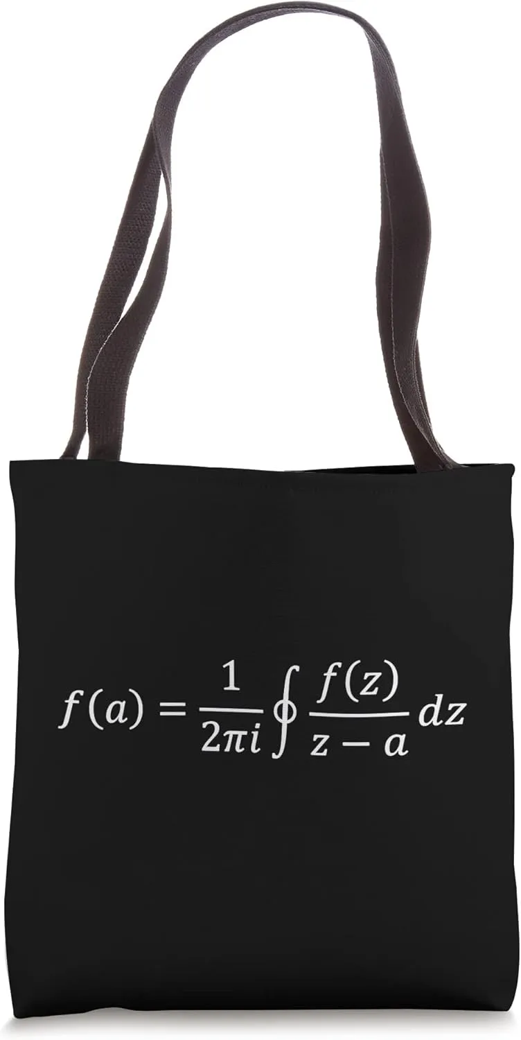 Cauchy integral, math complex analysis theorem Tote Bag