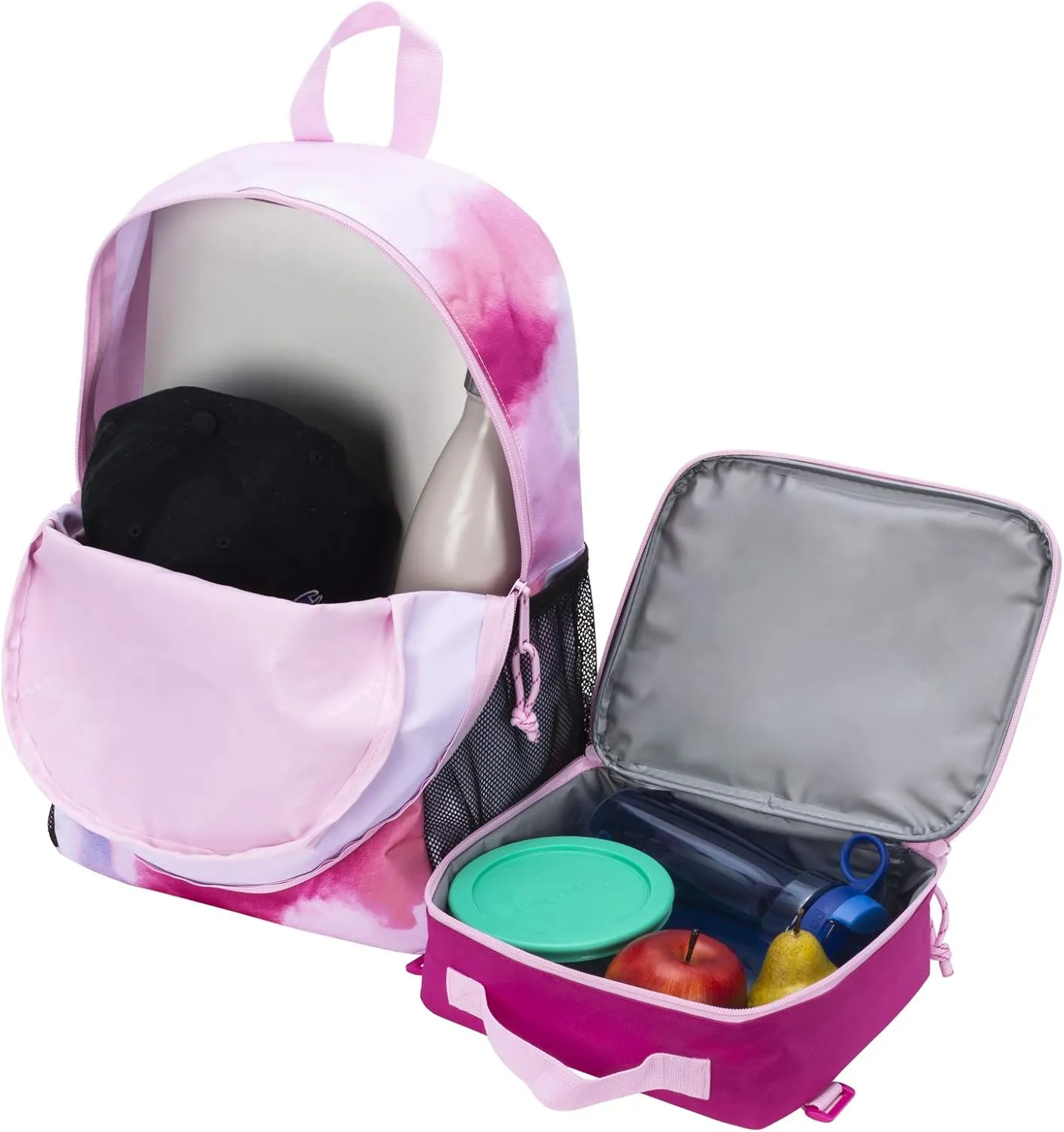 Champion Youth Backpack & Lunch Kit Combo, Pink/Multi, OS