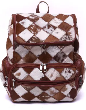 CHAYELL Cowhide Ideal Leather Bag with Laptop Compartment – Travel Bag, Western Diaper Bag for Women